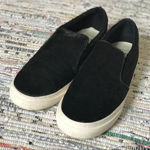 Mohair Black Slip On Sneakers, GAP - Size 11